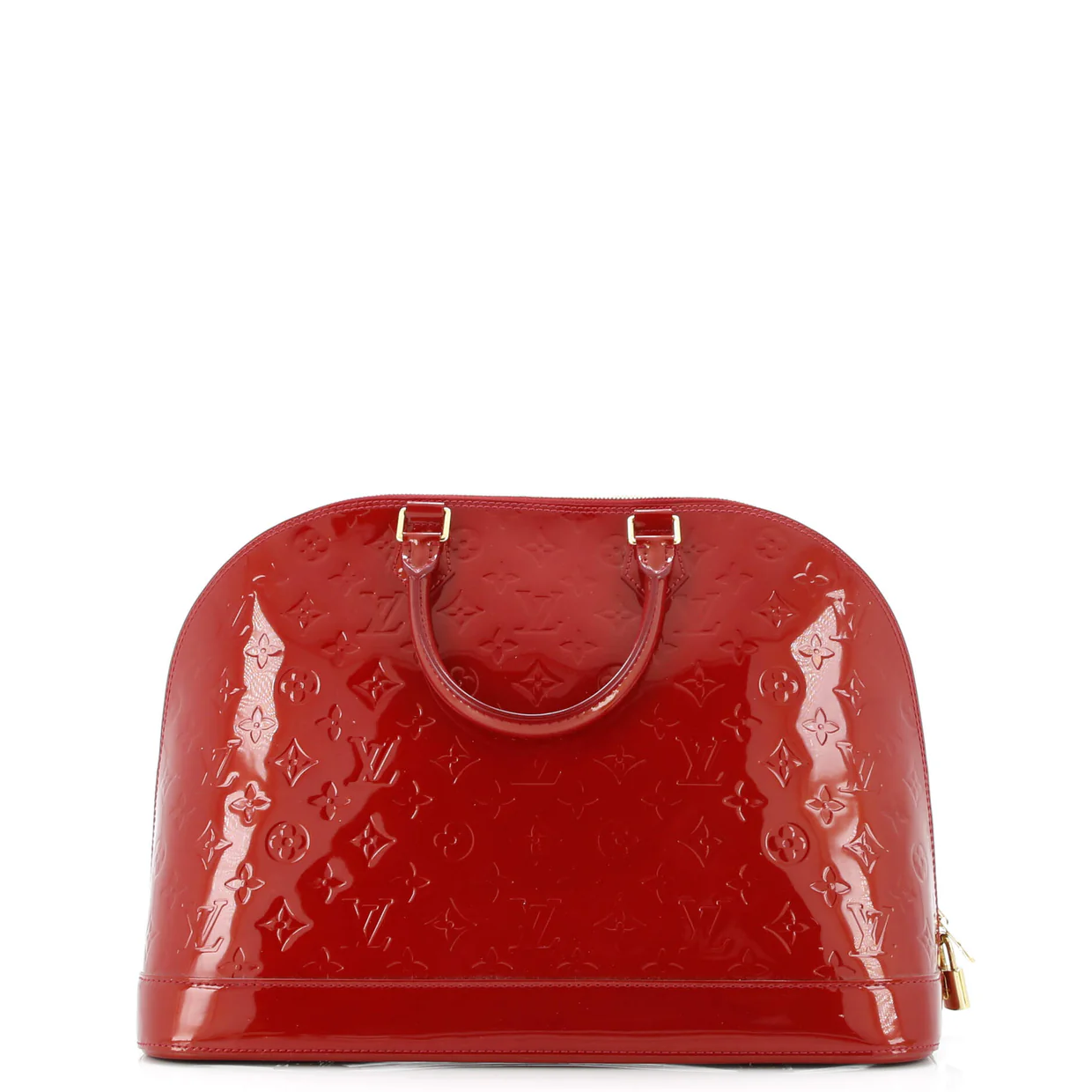 Alma Handbag Monogram Vernis GM - Deep Luxury
