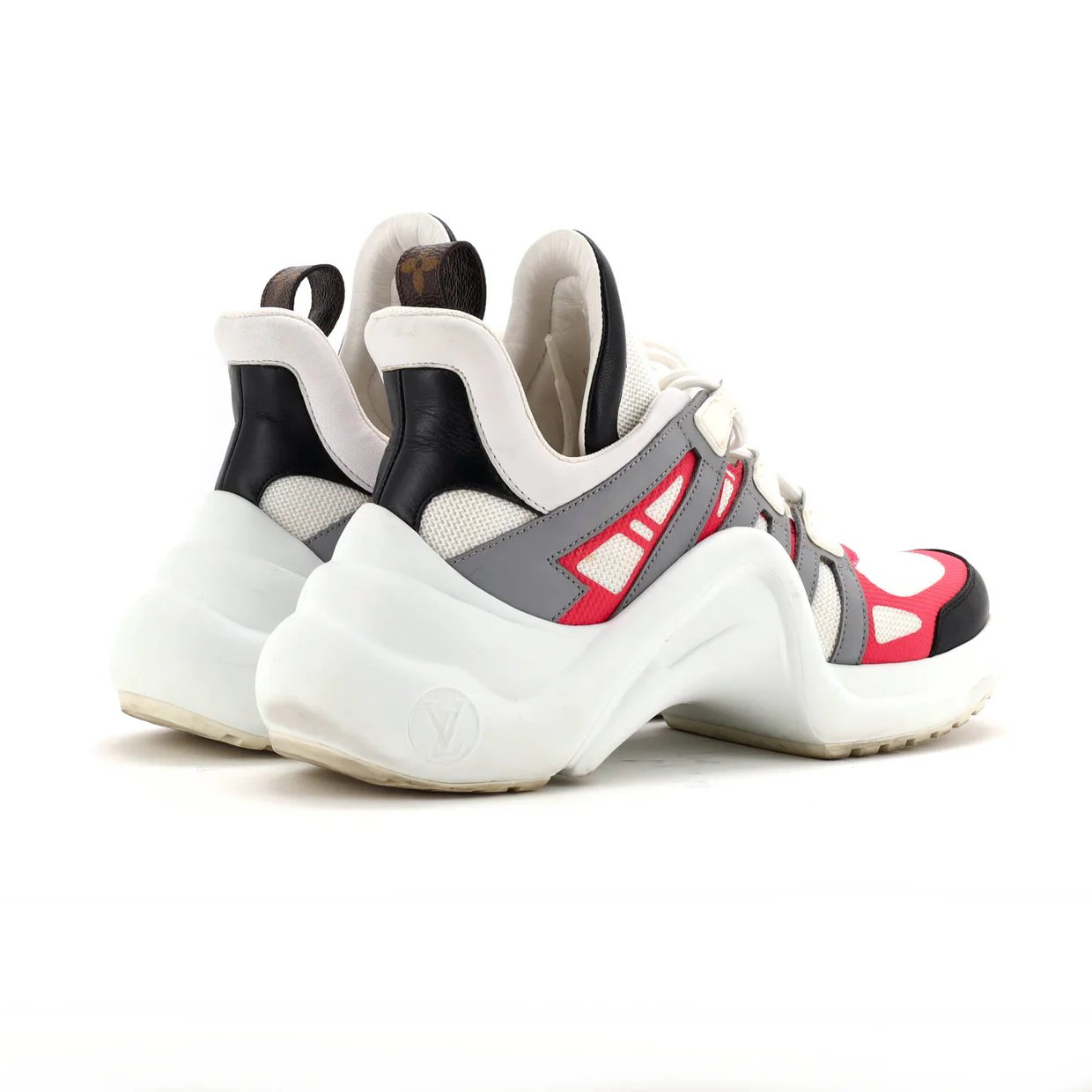 Women's LV Archlight Sneakers Fabric and Leather - Deep Luxury