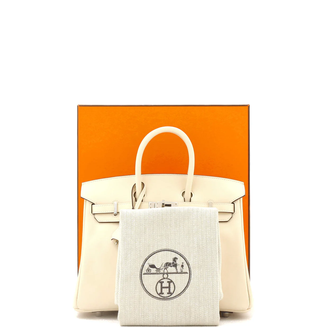 Birkin Handbag Light Swift with Palladium Hardware 25 - Deep Luxury