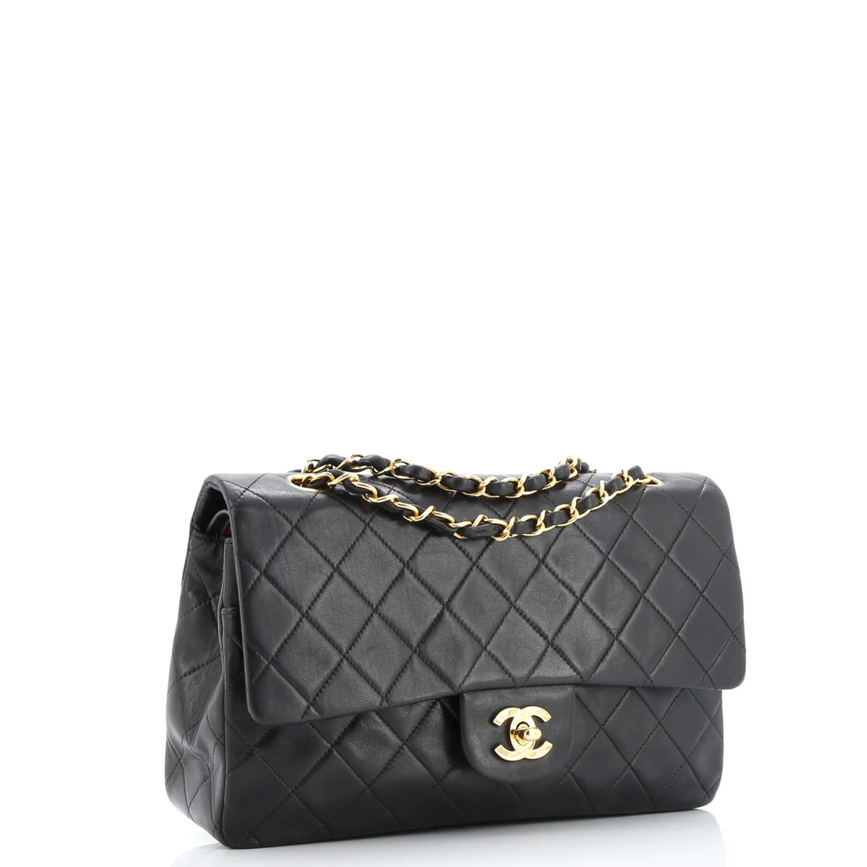Vintage Classic Double Flap Bag Quilted Lambskin Medium - Deep Luxury
