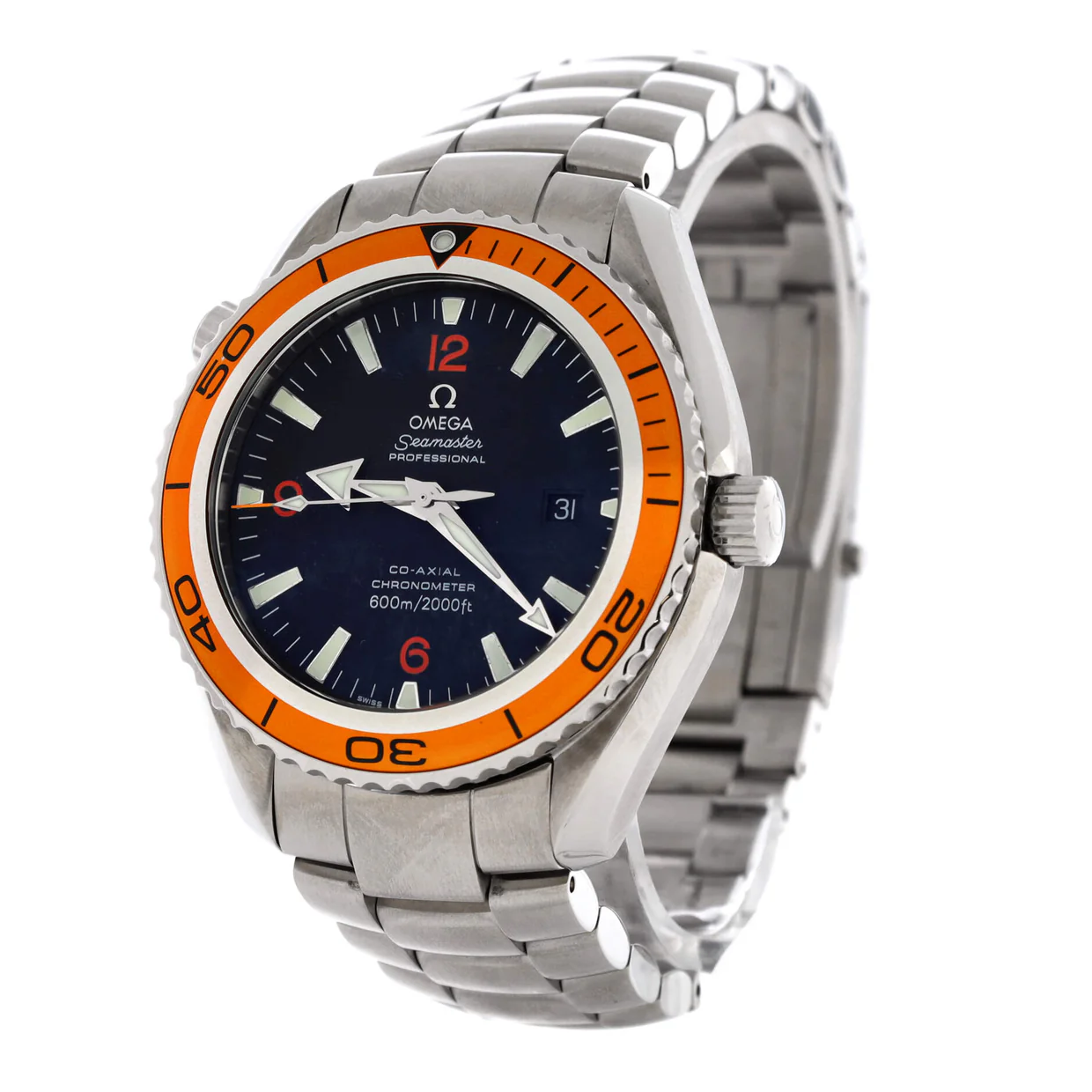 Seamaster Professional Planet Ocean 600M Co-Axial Chronometer Automatic Watch Stainless Steel 45 - Deep Luxury