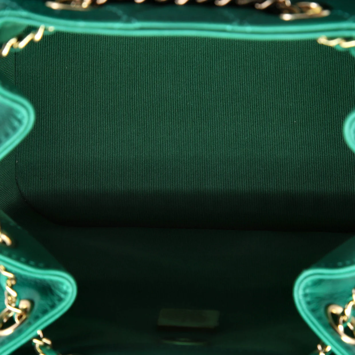 Duma Drawstring Backpack Quilted Leather Small - Deep Luxury