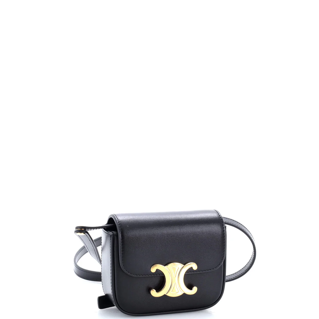 Triomphe Shoulder Bag Smooth Calfskin Mini - Deep Luxury