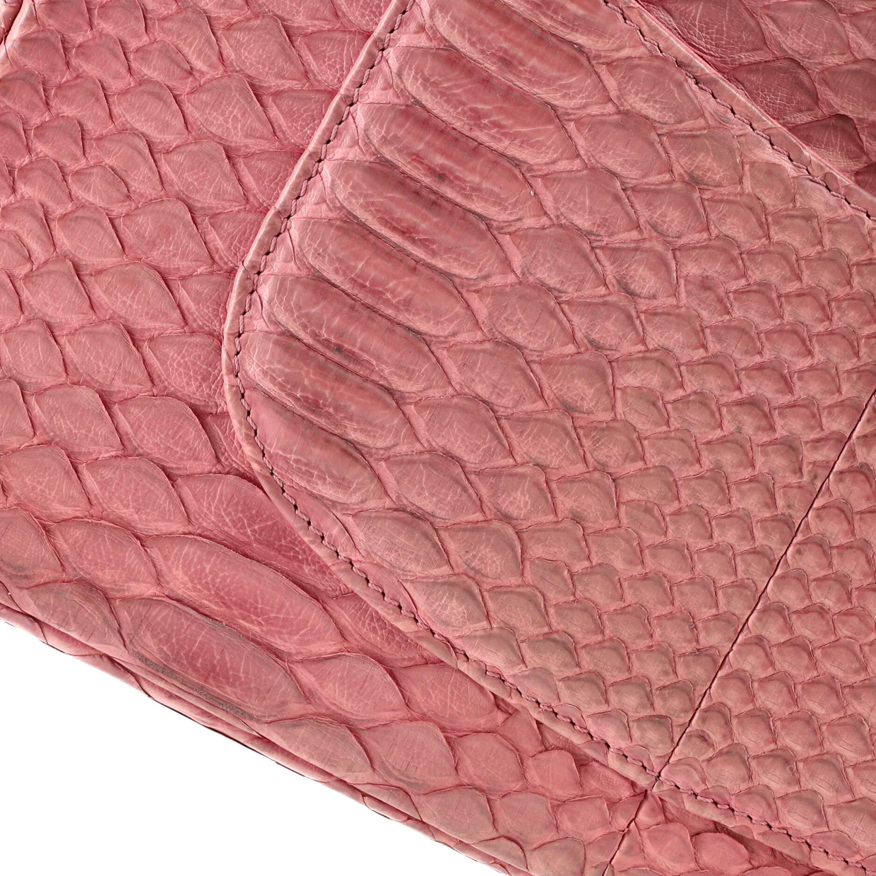 Classic Double Flap Bag Python Medium - Deep Luxury