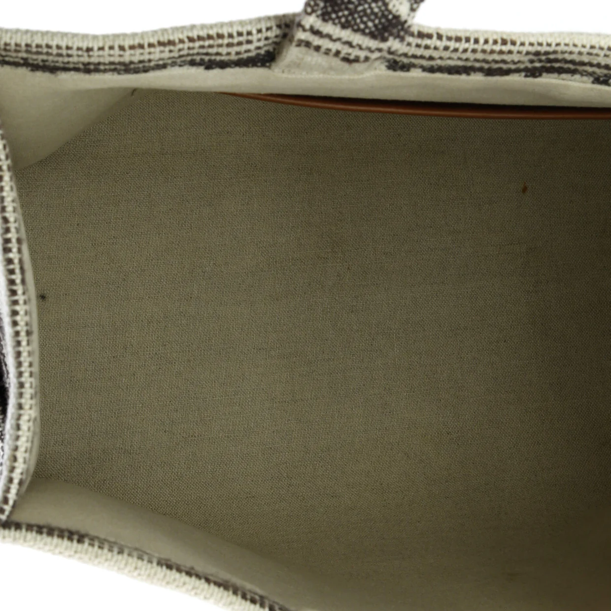 Cabas Thais Tote Striped Jacquard Textile Large - Deep Luxury