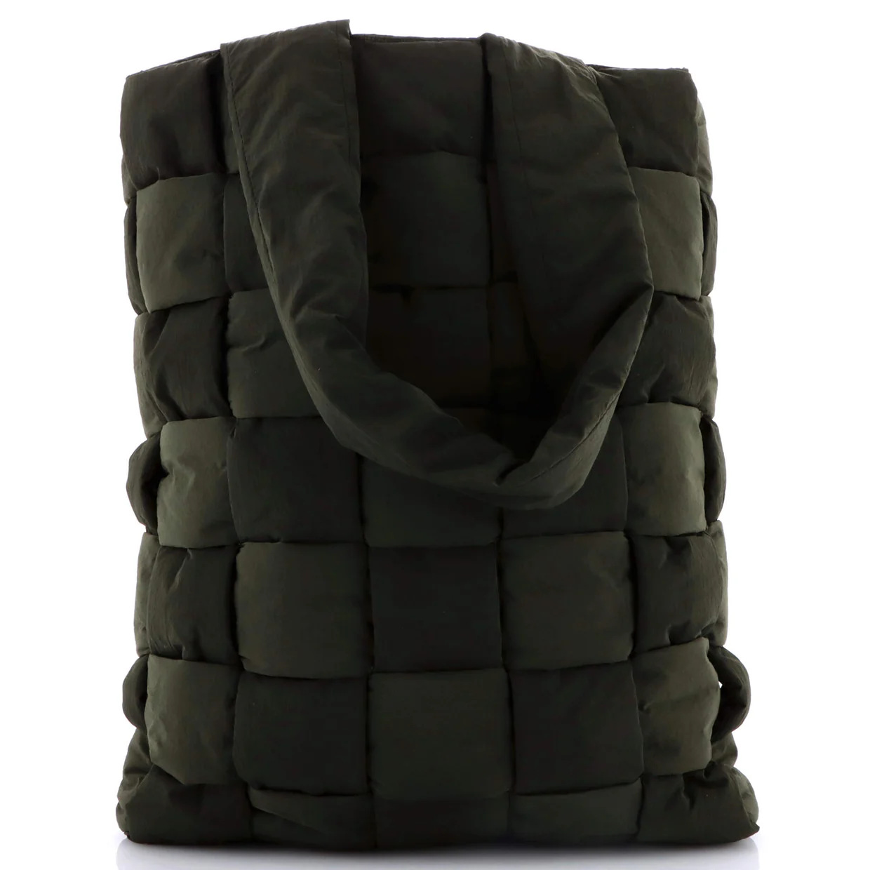 Padded Tote Intrecciato Nylon Large - Deep Luxury