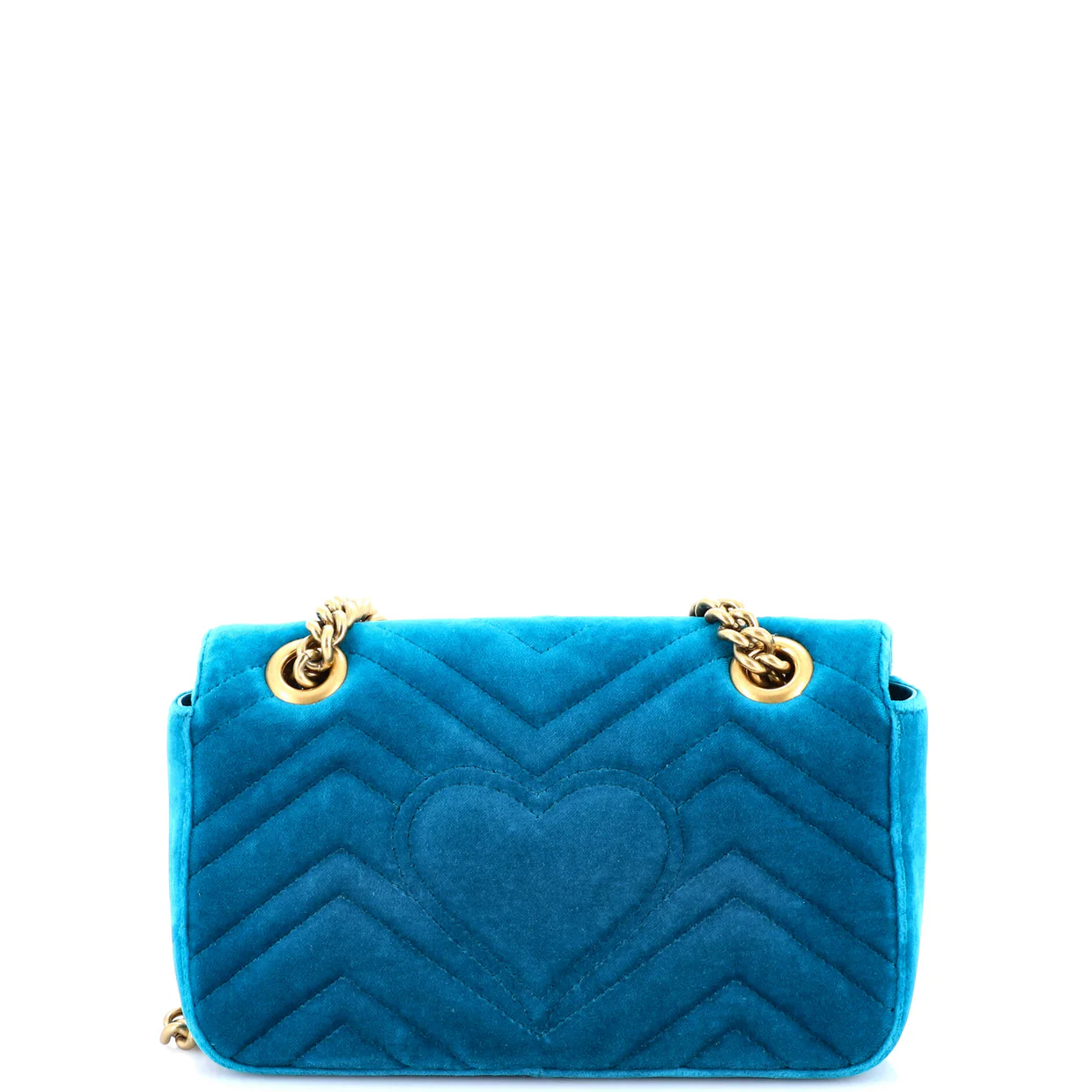 GG Marmont Flap Bag Matelasse Velvet Mini - Deep Luxury
