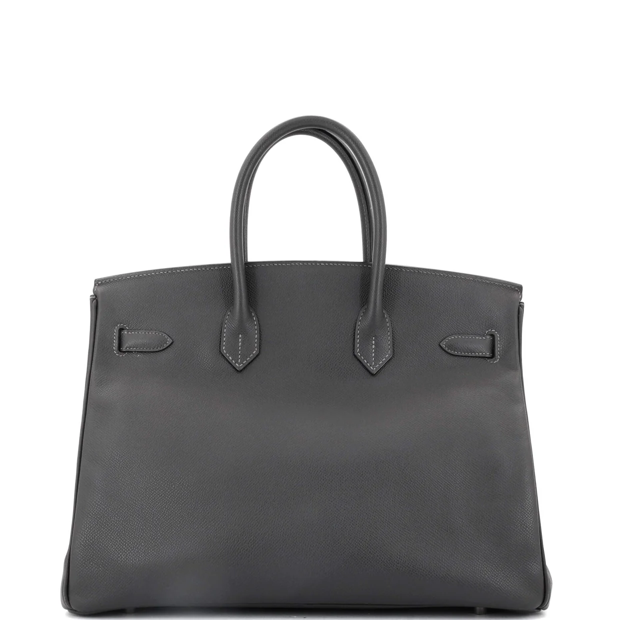 Birkin Handbag Grey Epsom with Palladium Hardware 35 - Deep Luxury