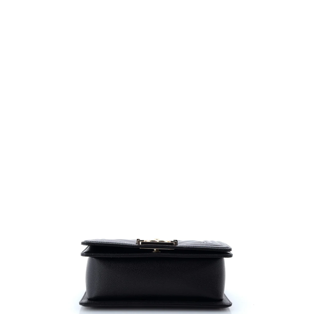 Boy Flap Bag Chevron Caviar Small - Deep Luxury