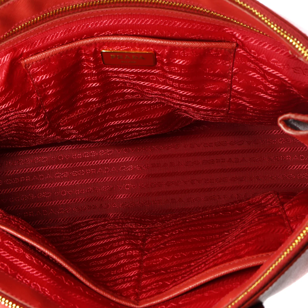 Double Zip Lux Tote Saffiano Leather Large - Deep Luxury
