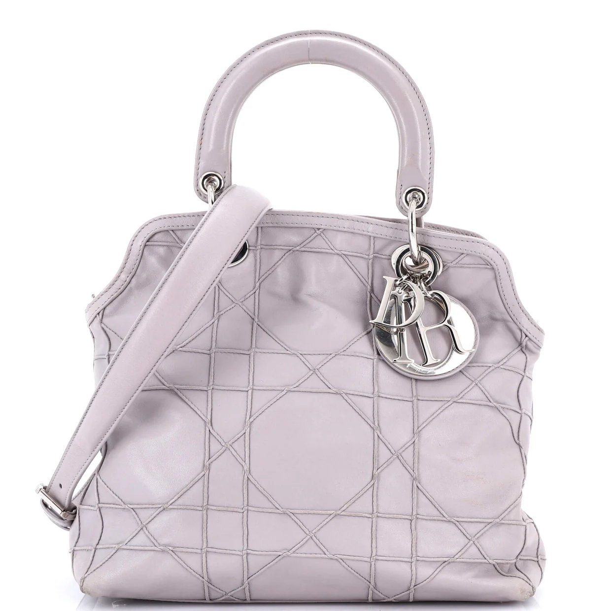 Granville Satchel Cannage Quilt Leather Small - Deep Luxury