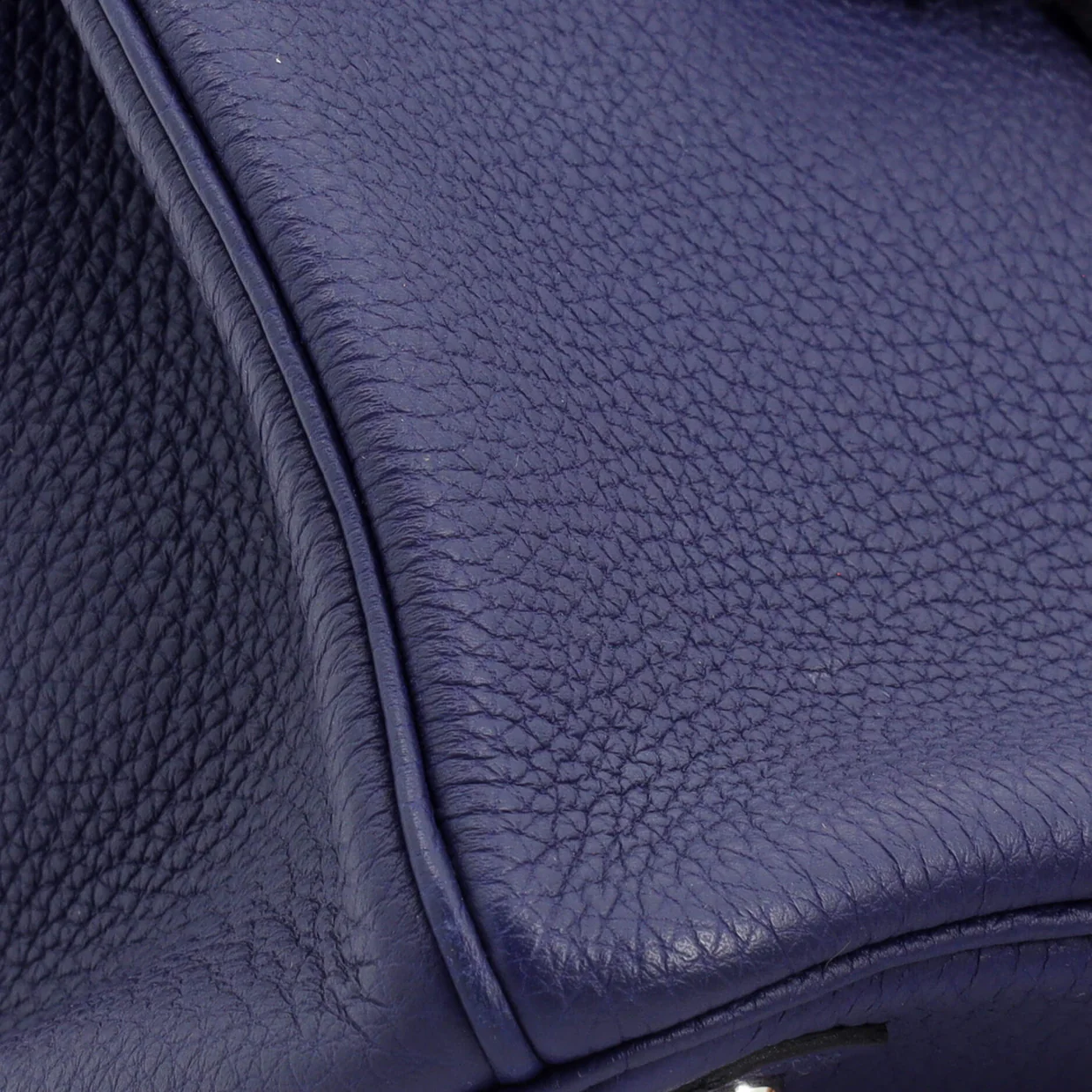 Birkin Handbag Bleu Encre Togo with Palladium Hardware 30 - Deep Luxury