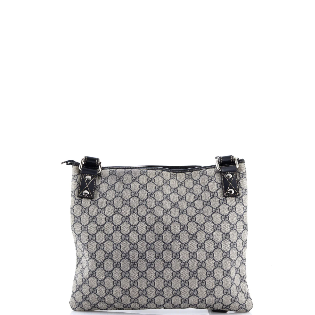 Web Loop Flat Messenger GG Coated Canvas Large - Deep Luxury