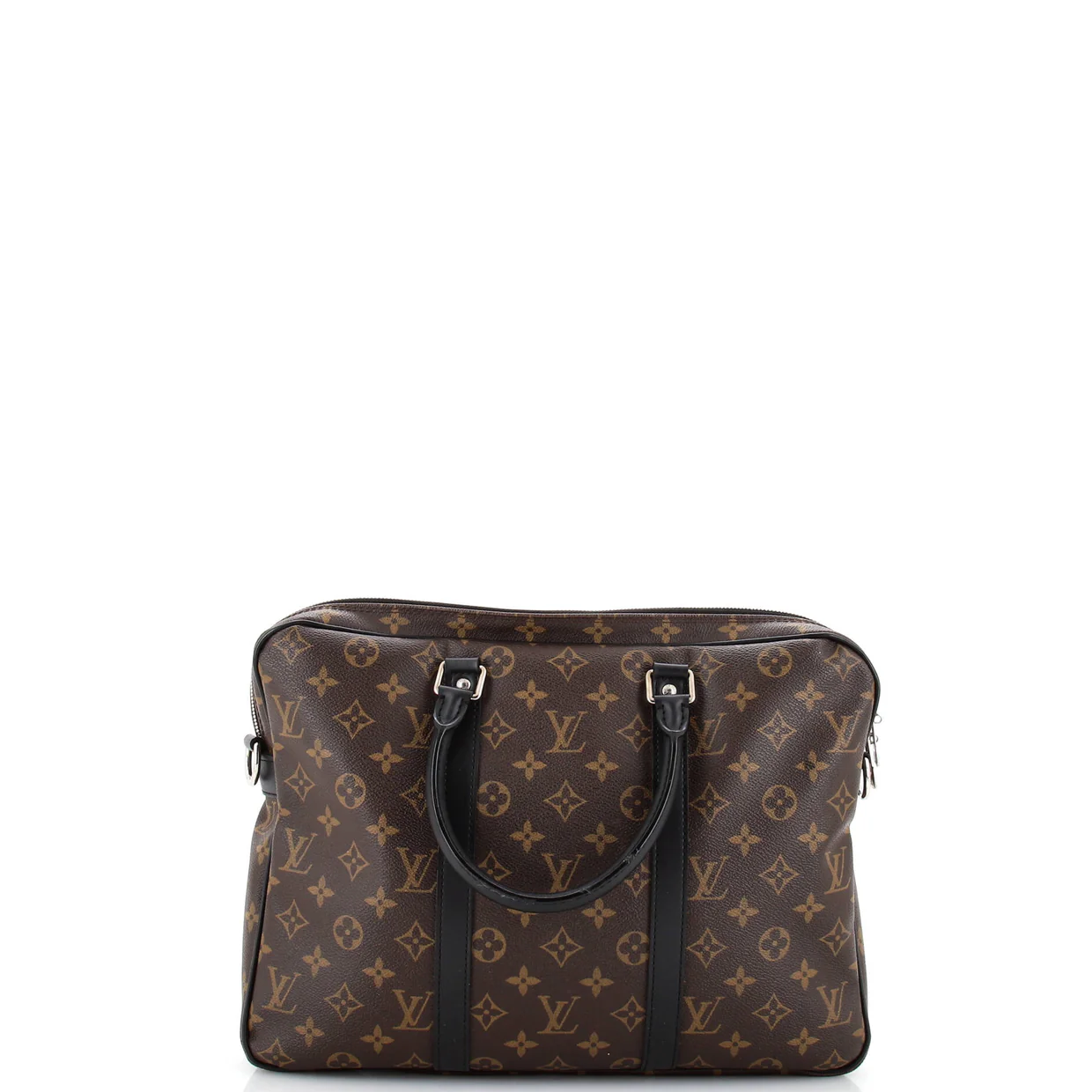 Porte-Documents Voyage Briefcase Macassar Monogram Canvas PM - Deep Luxury