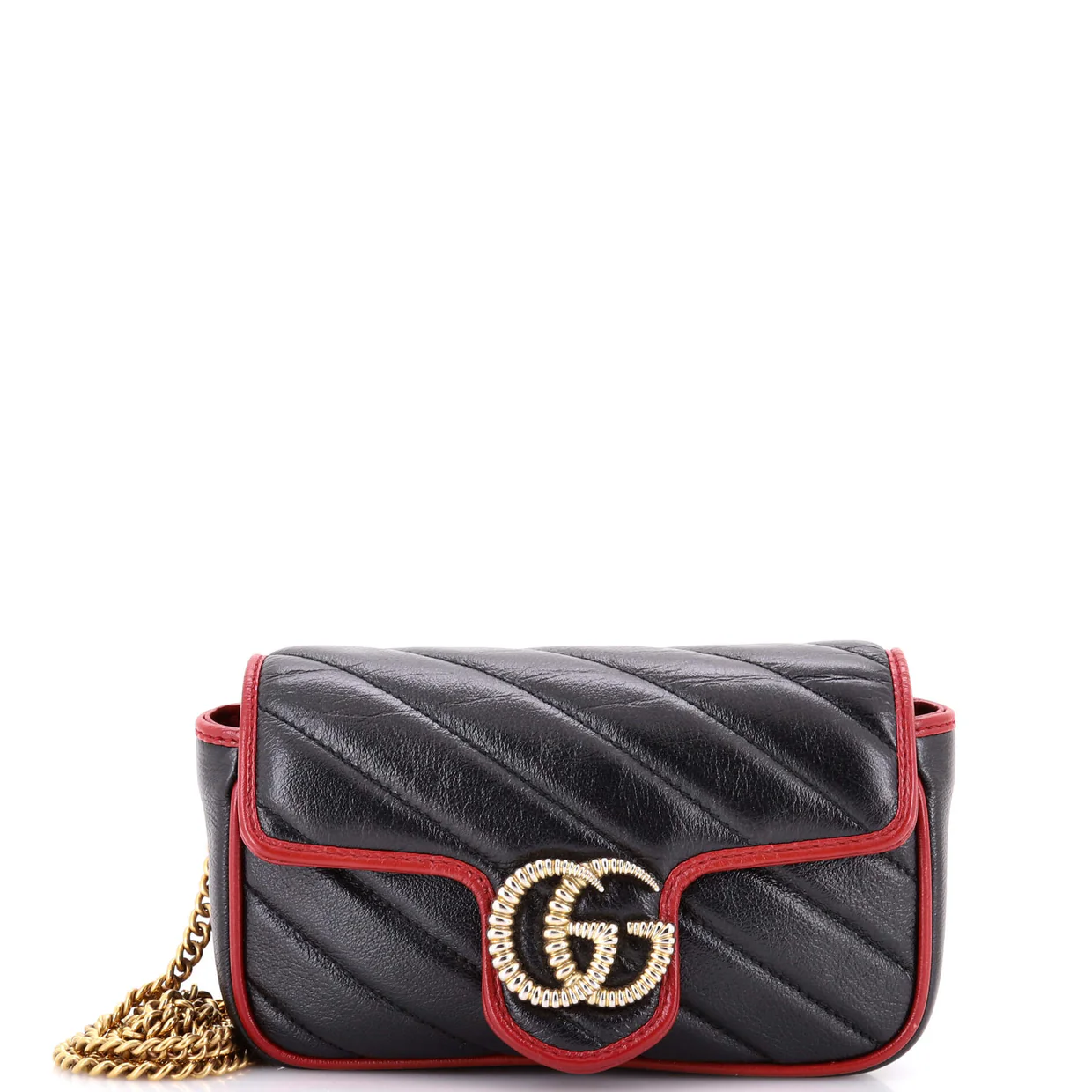 GG Marmont Flap Bag Diagonal Quilted Leather Super Mini - Deep Luxury