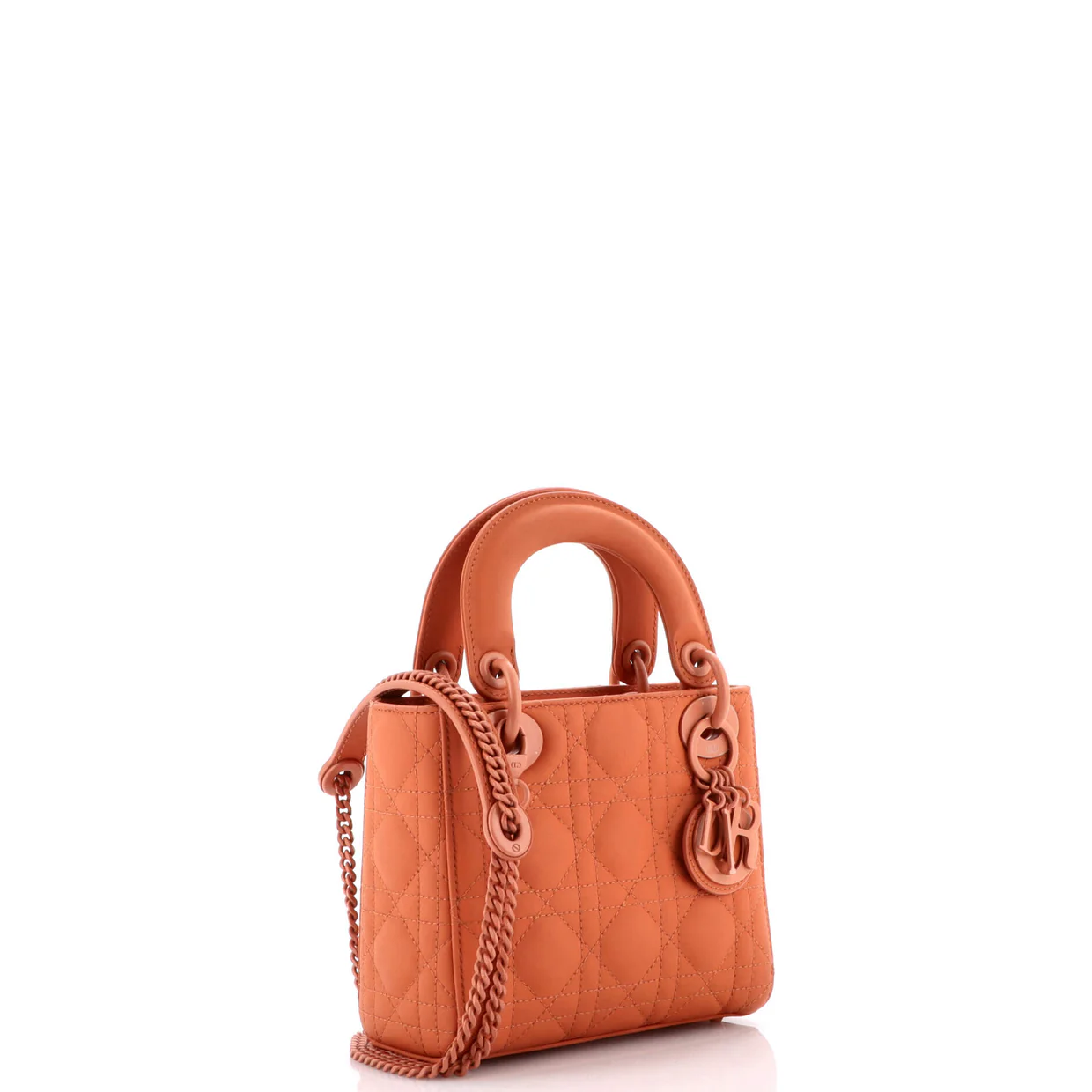 Ultra Matte Lady Dior Chain Bag Cannage Quilt Calfskin Mini - Deep Luxury