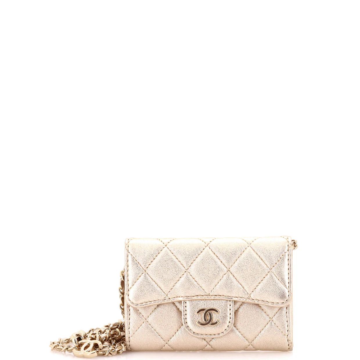 Classic Flap Chain Belt Bag Quilted Lambskin Mini - Deep Luxury