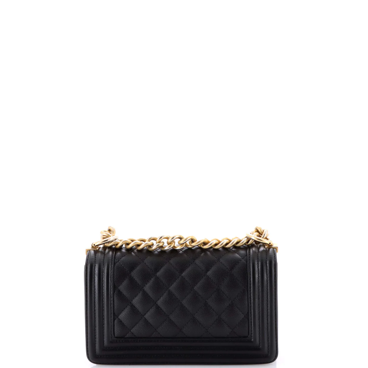 Boy Flap Bag Quilted Caviar Small - Deep Luxury