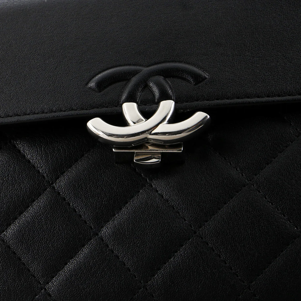 CC Box Flap Bag Quilted Calfskin Small - Deep Luxury