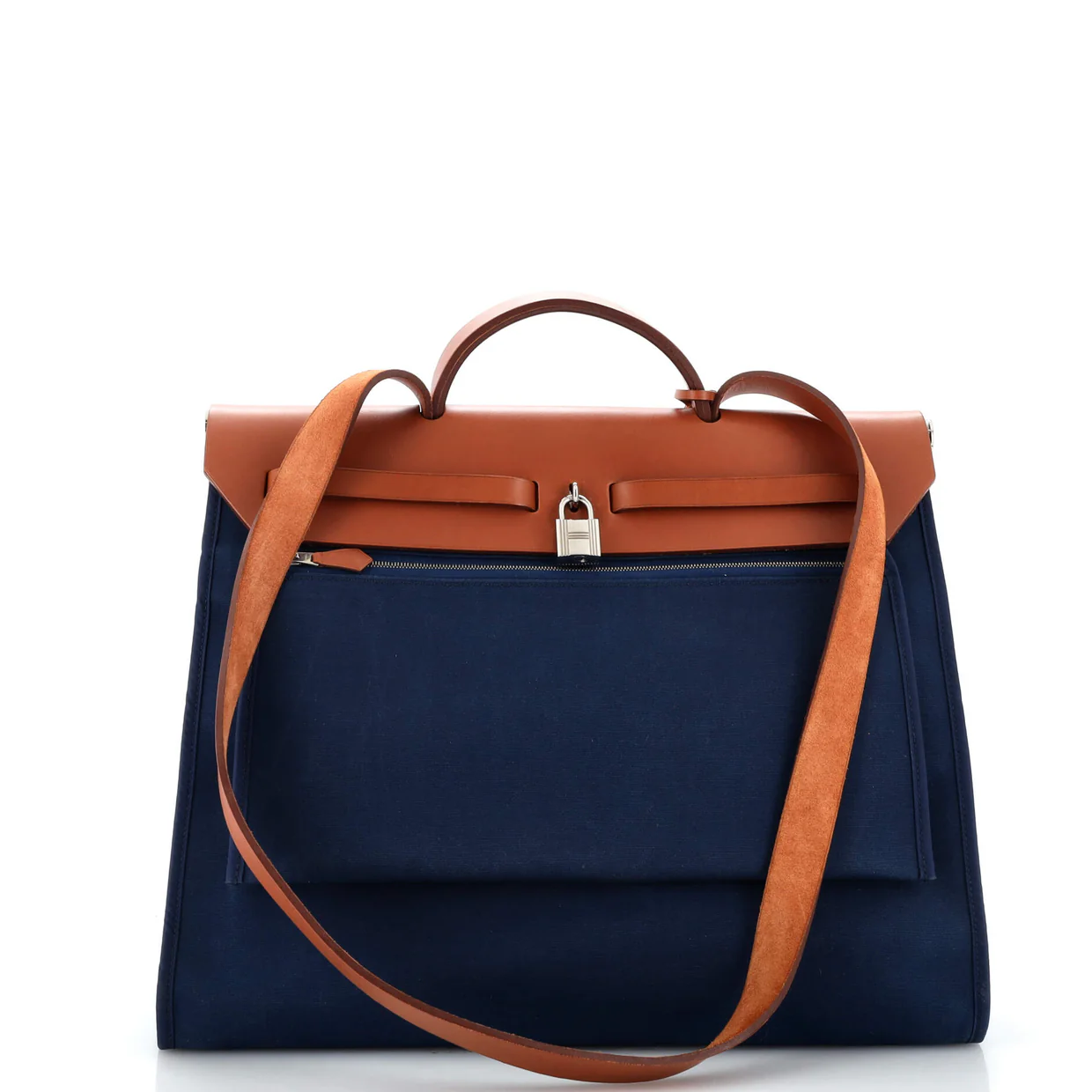 Herbag Zip Leather and Toile 39 - Deep Luxury