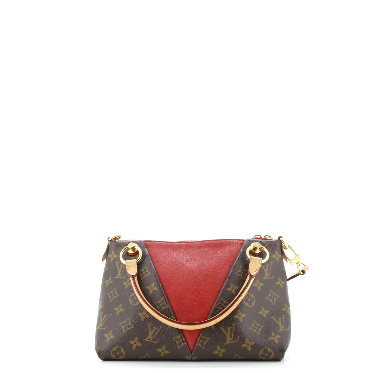 V Tote Monogram Canvas and Leather BB - Deep Luxury