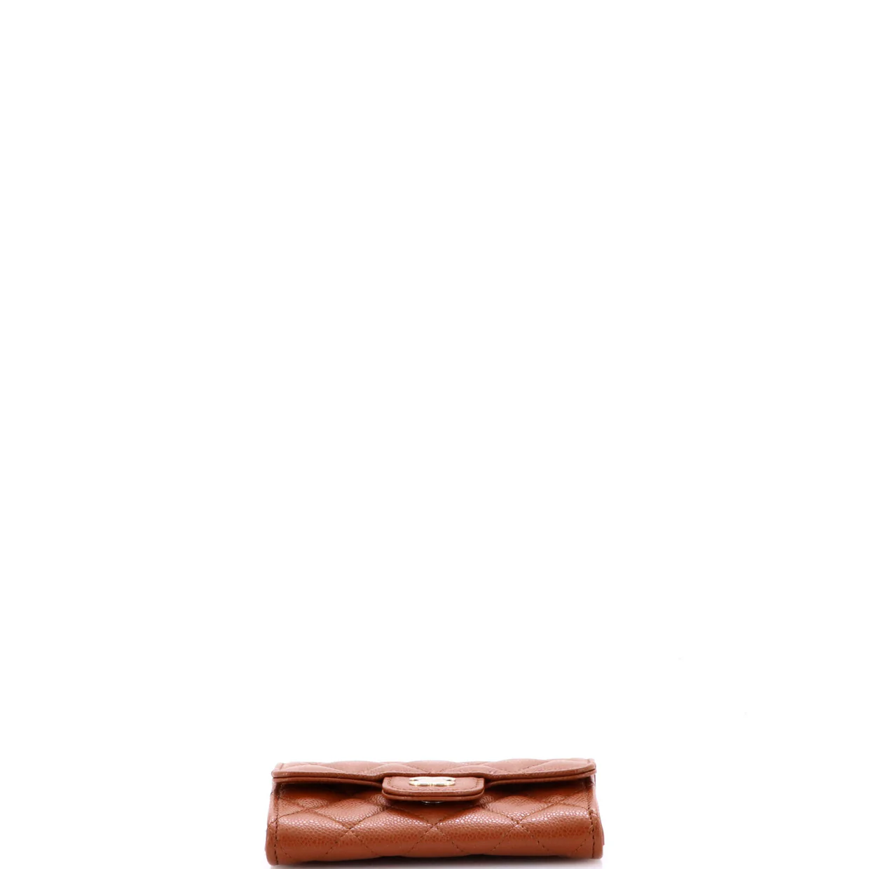 Classic Flap Card Case Quilted Caviar - Deep Luxury