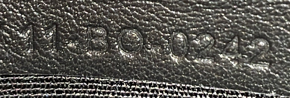 Double Zip Crossbody Pouch Oblique Galaxy Leather - Deep Luxury