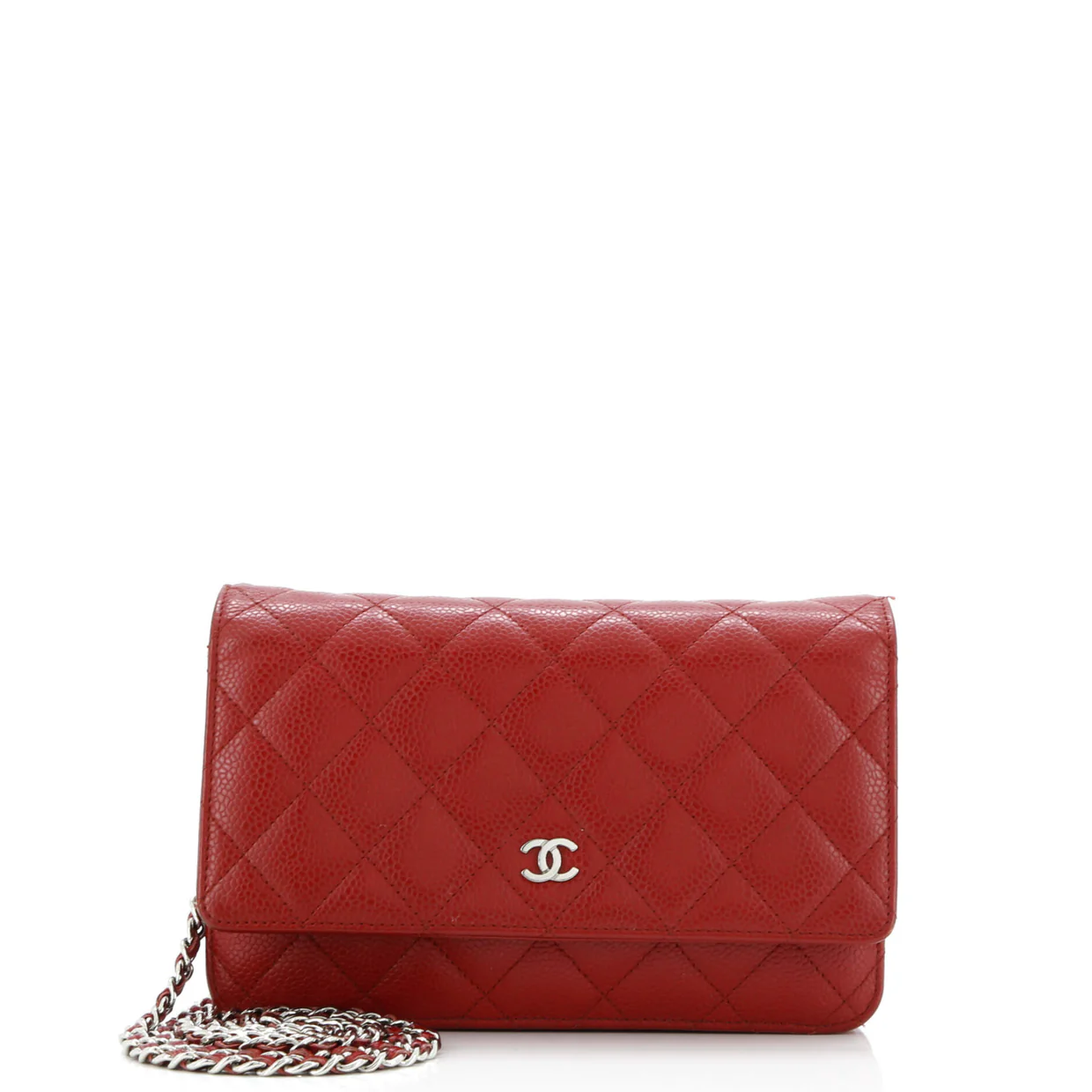Wallet on Chain Quilted Caviar - Deep Luxury