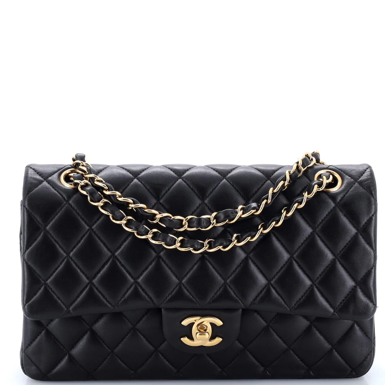 Classic Double Flap Bag Quilted Lambskin Medium - Deep Luxury
