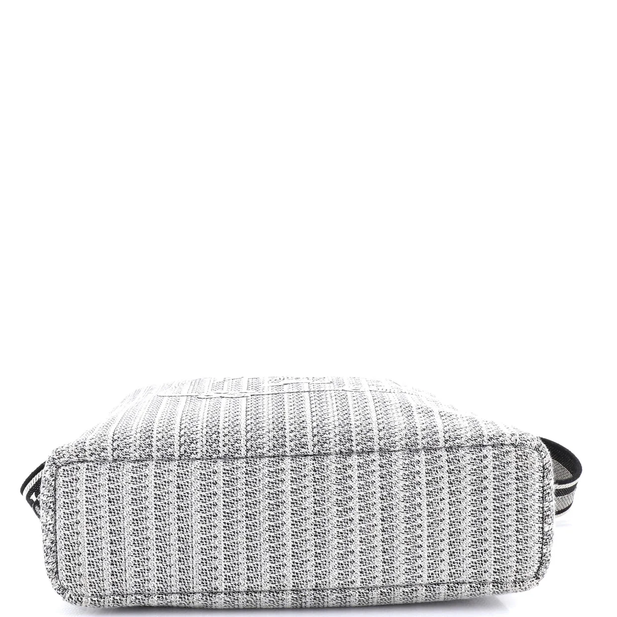 Logo Strap Canapa Tote Jacquard Medium - Deep Luxury