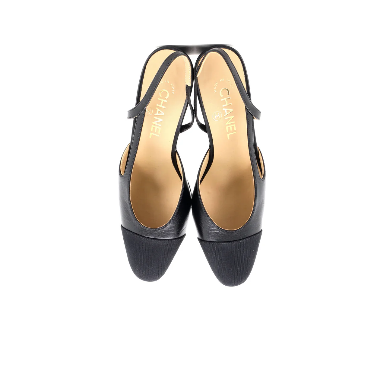 Women’s Cap Toe Slingback Pumps Leather - Deep Luxury