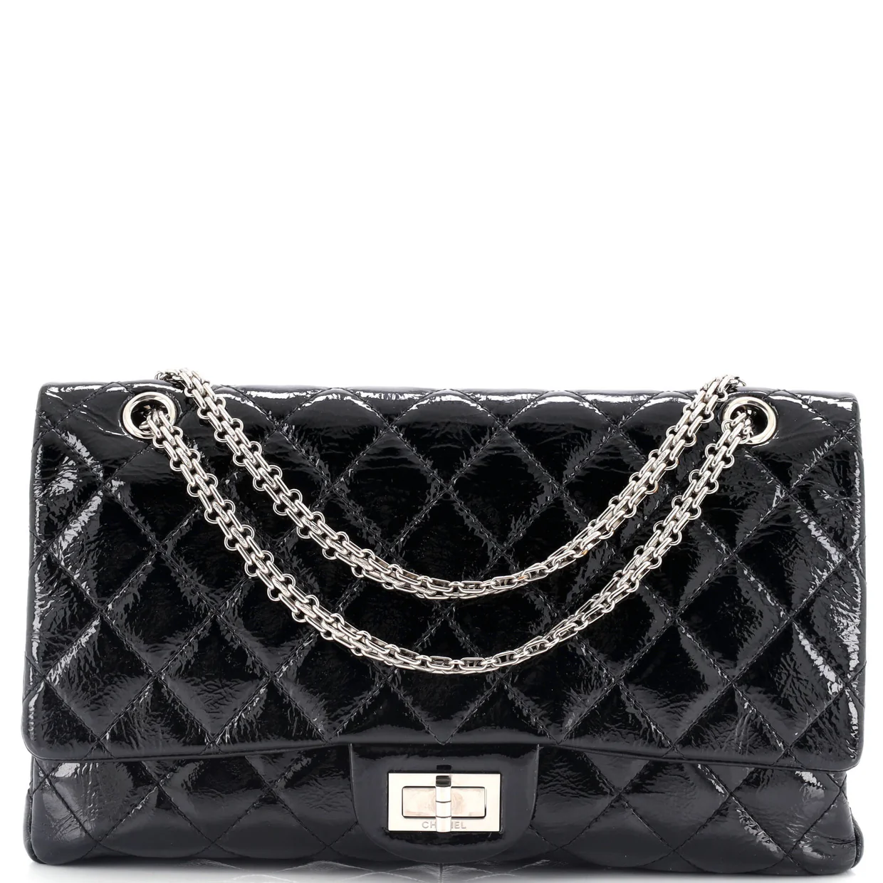 Reissue 2.55 Flap Bag Quilted Crinkled Patent 227 - Deep Luxury