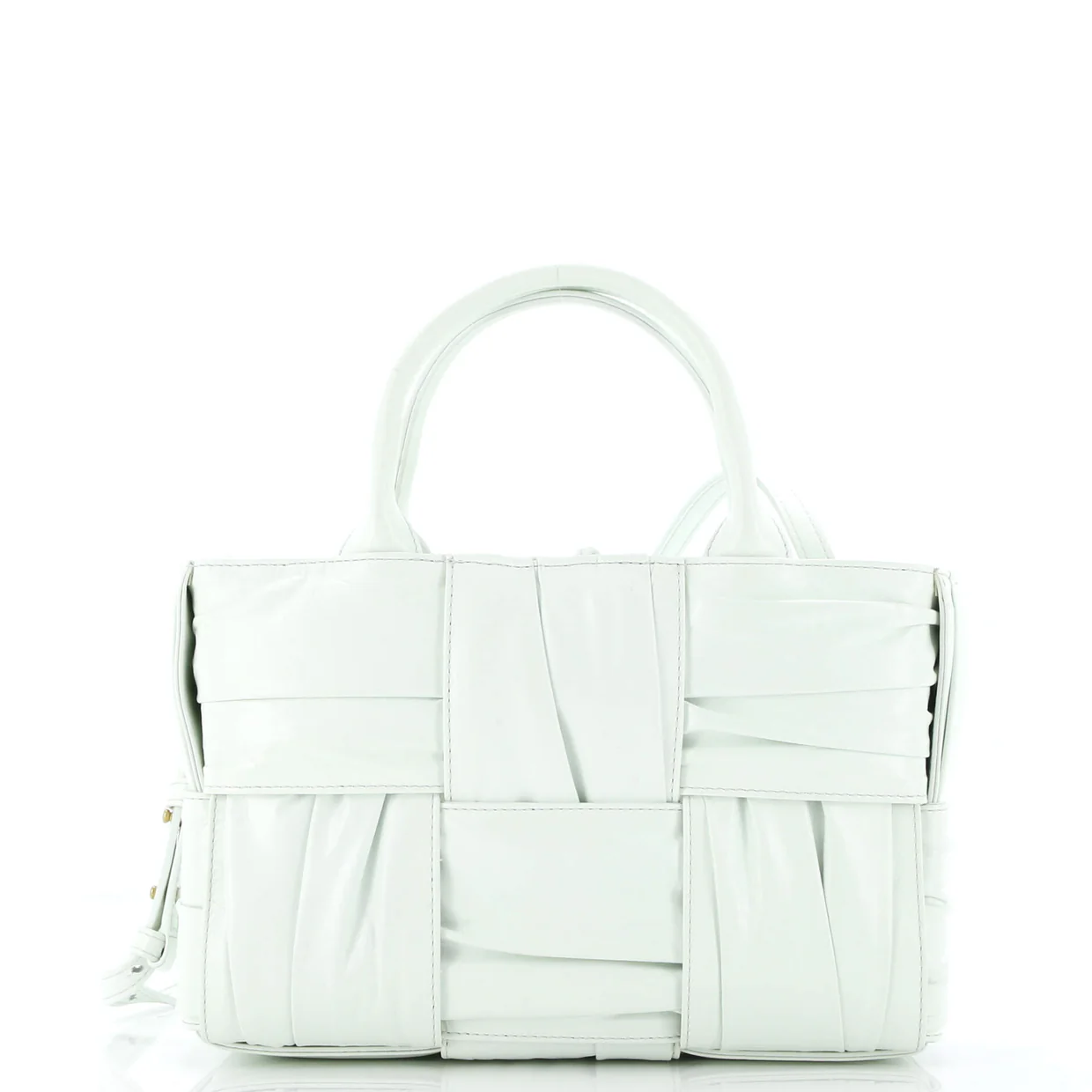Arco Tote Maxi Intrecciato Plisse Leather Mini - Deep Luxury