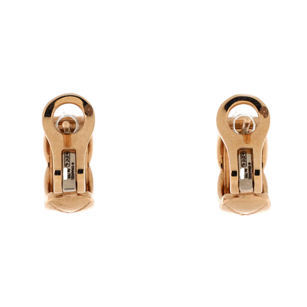 Coco Crush Huggie Earrings 18K Beige Gold - Deep Luxury