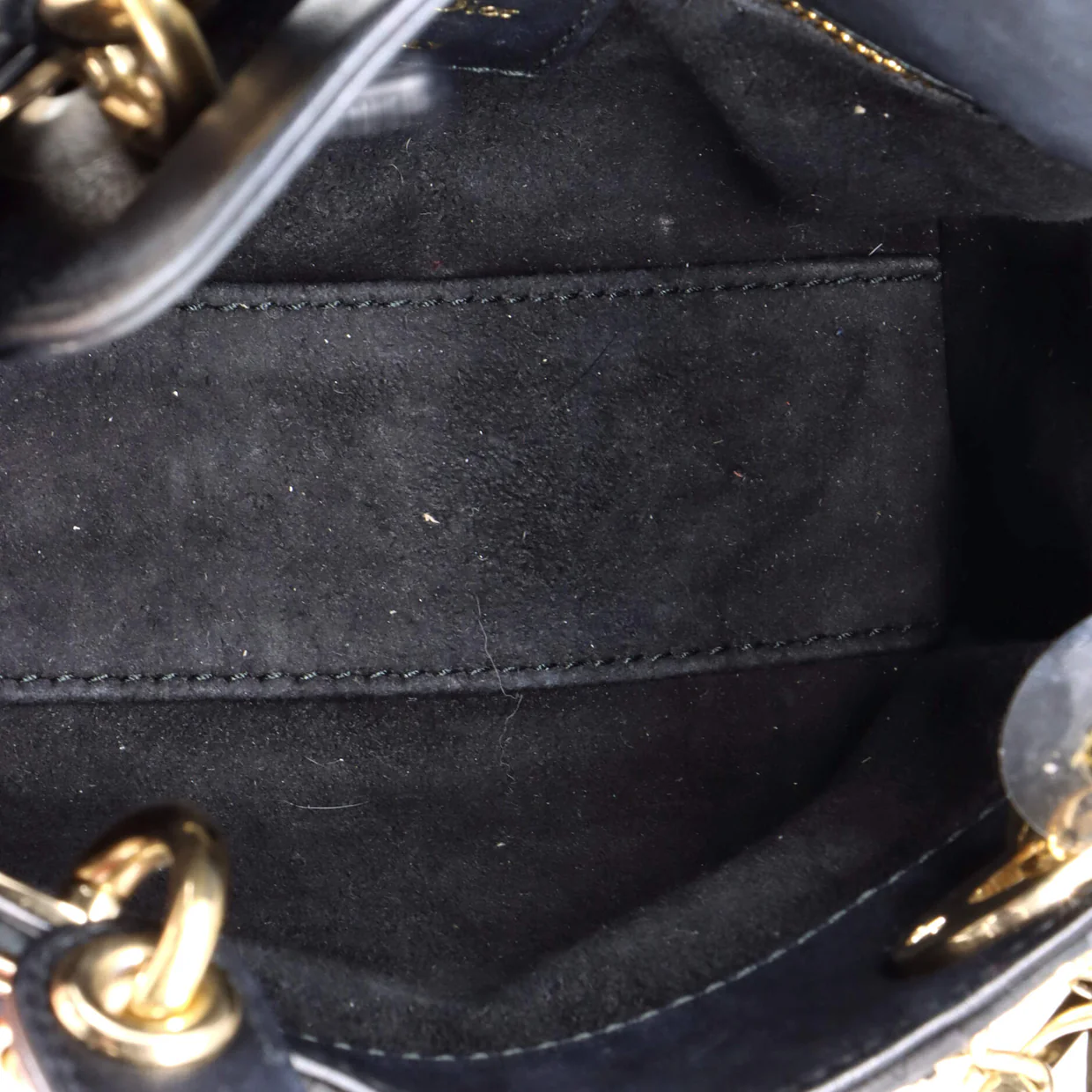 Lady Dior Chain Bag Embellished Satin Mini - Deep Luxury