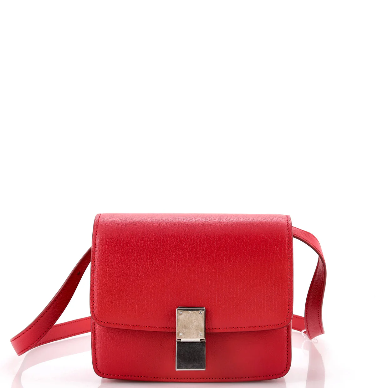 Classic Box Bag Grainy Leather Small - Deep Luxury