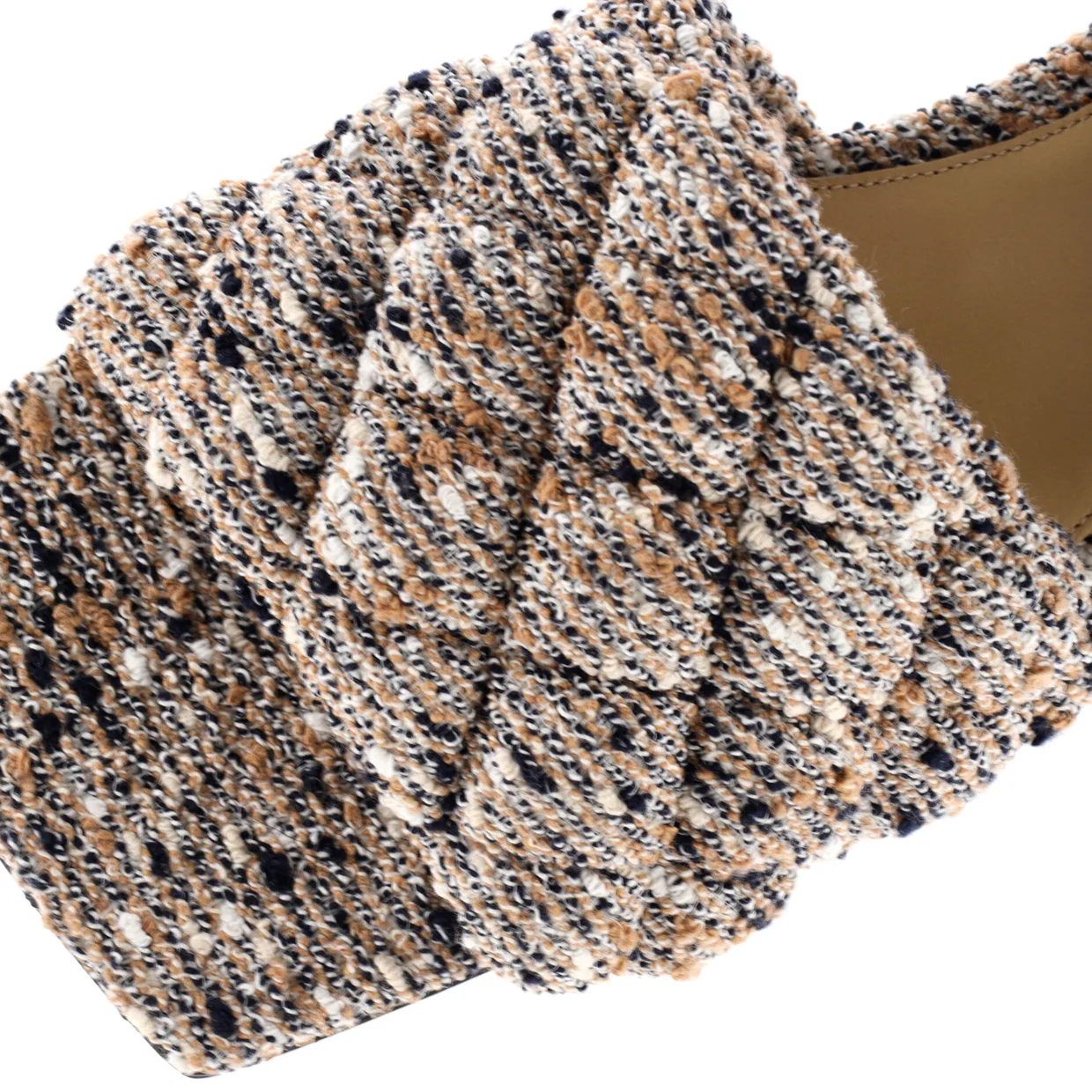 Women's The Padded Flat Sandals Quilted Boucle - Deep Luxury