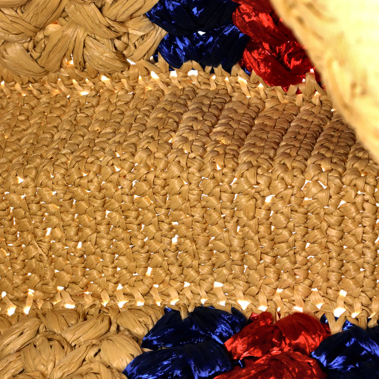 Blondie NM Open Tote Raffia Small - Deep Luxury