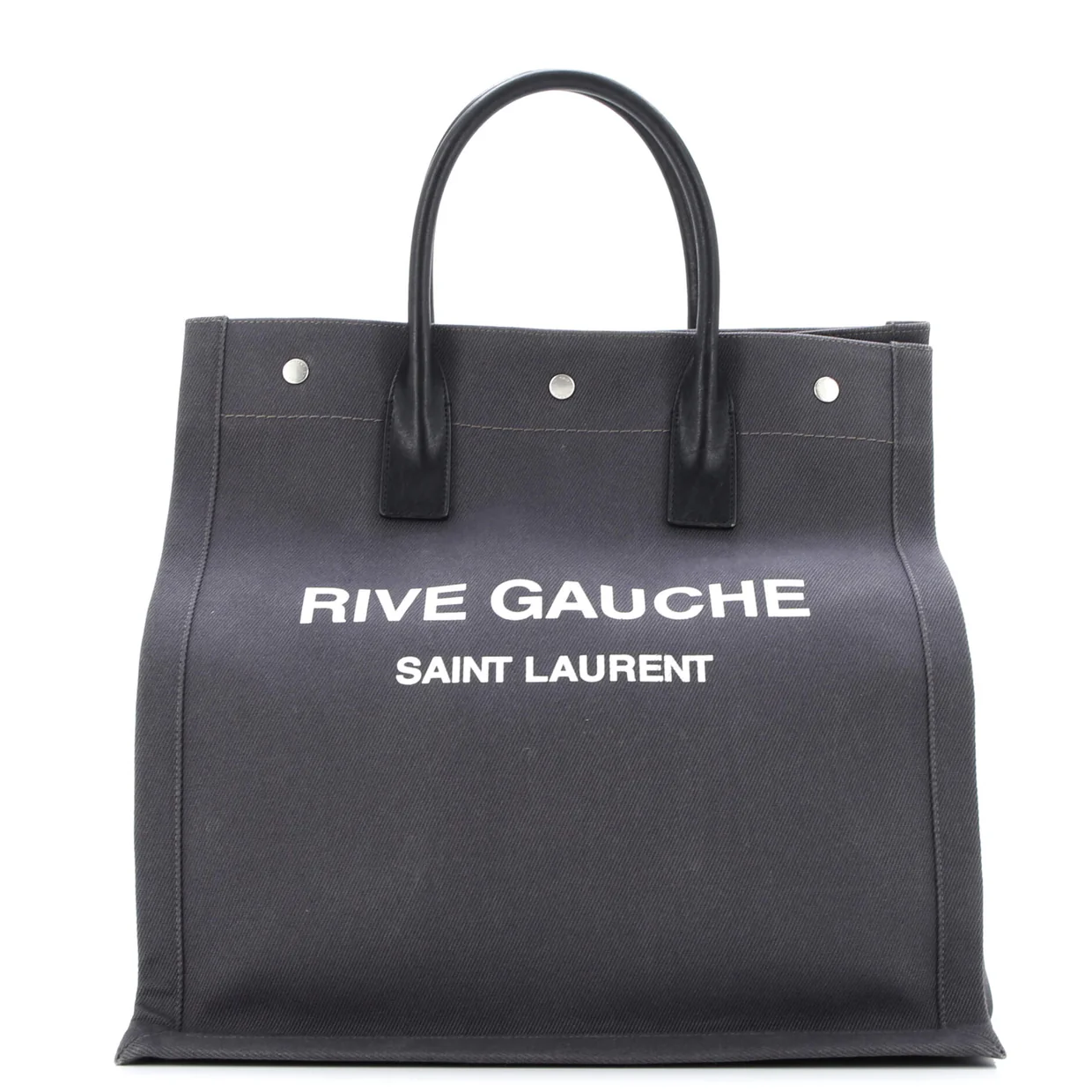 Rive Gauche Shopper Tote Canvas Tall - Deep Luxury