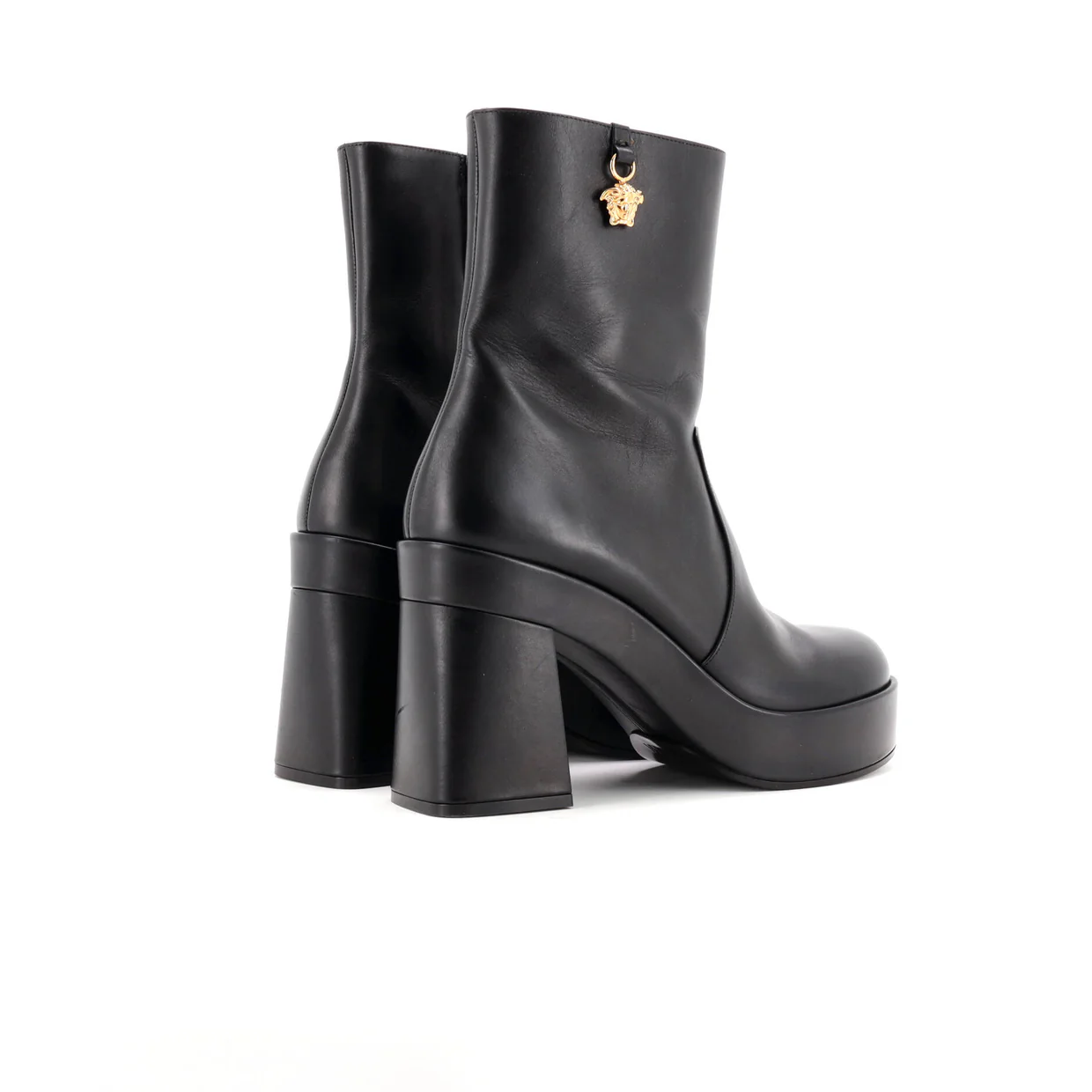 Women's Medusa Platform Boots Leather - Deep Luxury
