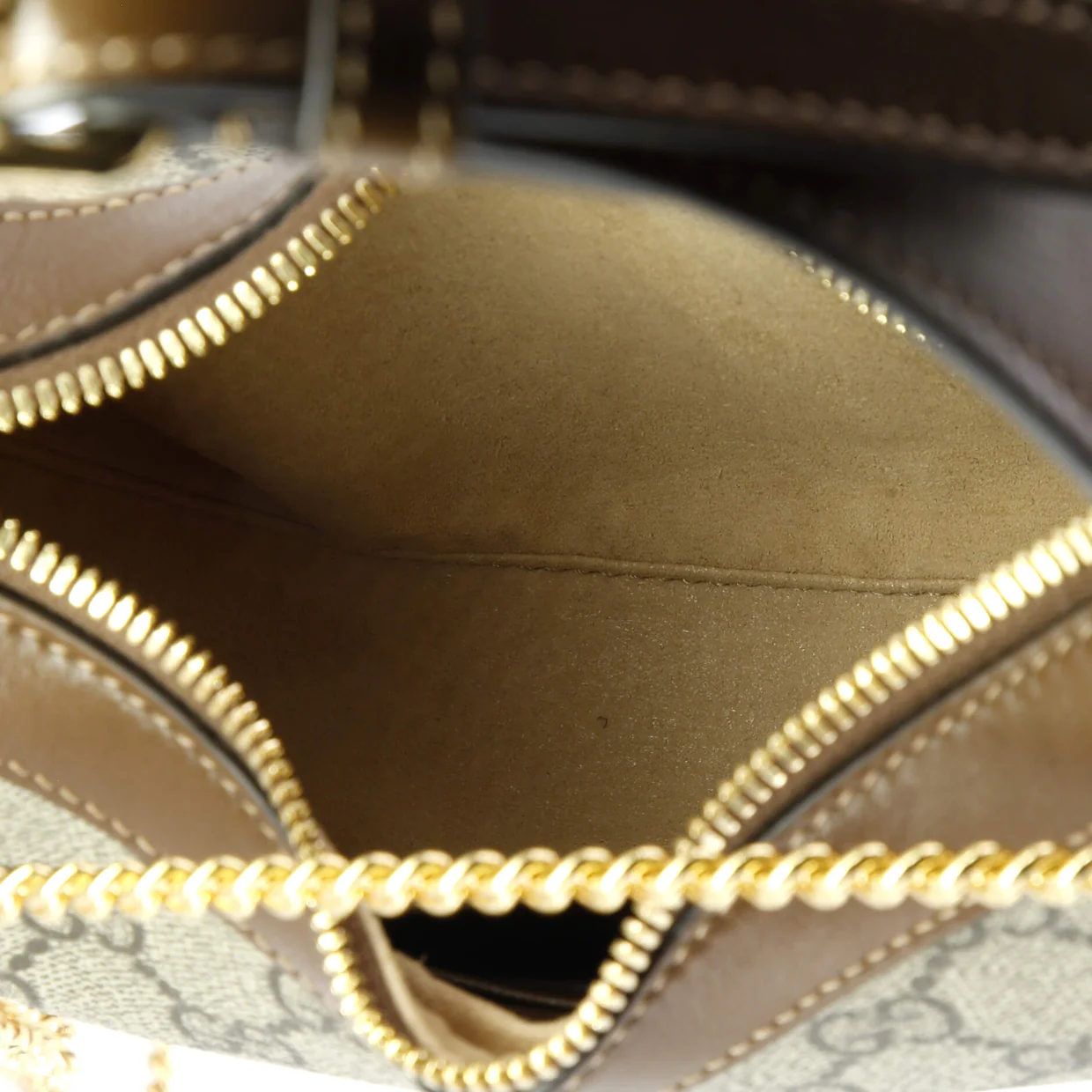 Interlocking G Patch Half Moon Hobo GG Coated Canvas Mini - Deep Luxury