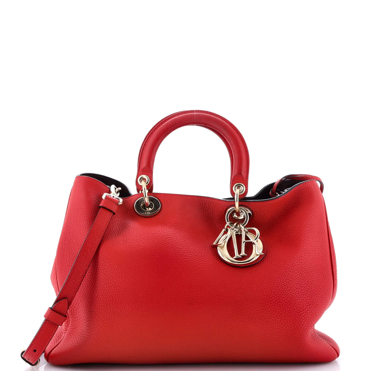 Diorissimo Tote Pebbled Leather Medium - Deep Luxury