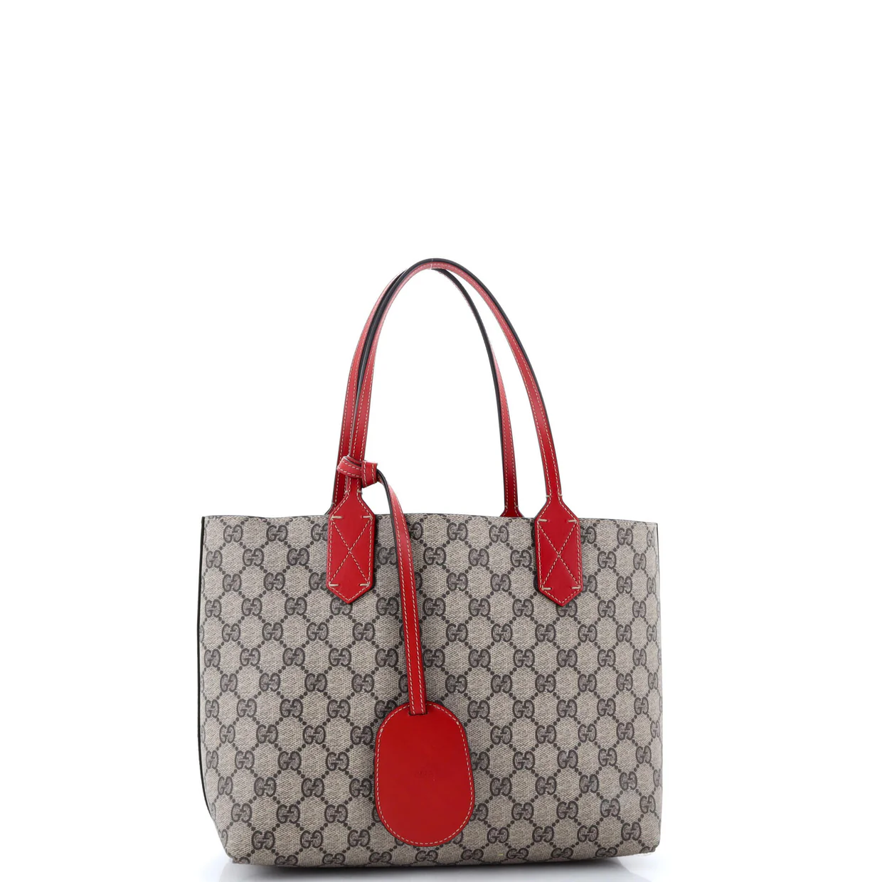 Reversible Tote GG Print Leather Small - Deep Luxury