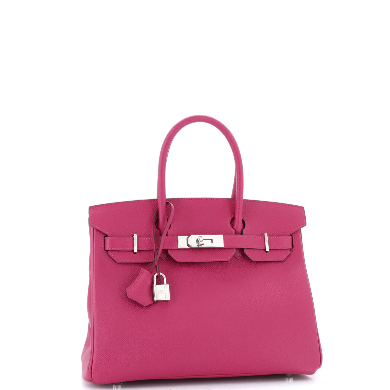 Birkin Handbag Rose Pourpre Epsom with Palladium Hardware 30 - Deep Luxury