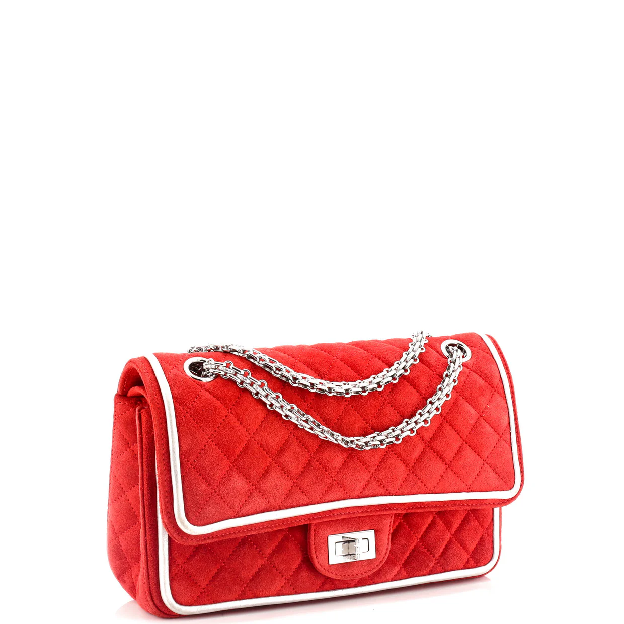 Reissue 2.55 Flap Bag Quilted Suede 225 - Deep Luxury