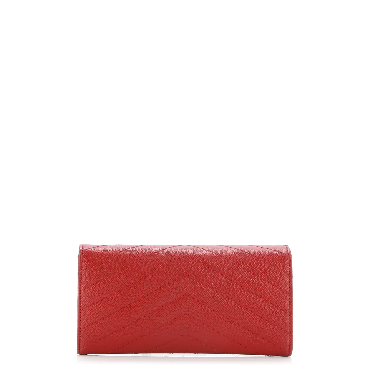 Classic Monogram Flap Wallet Matelasse Chevron Leather Large - Deep Luxury