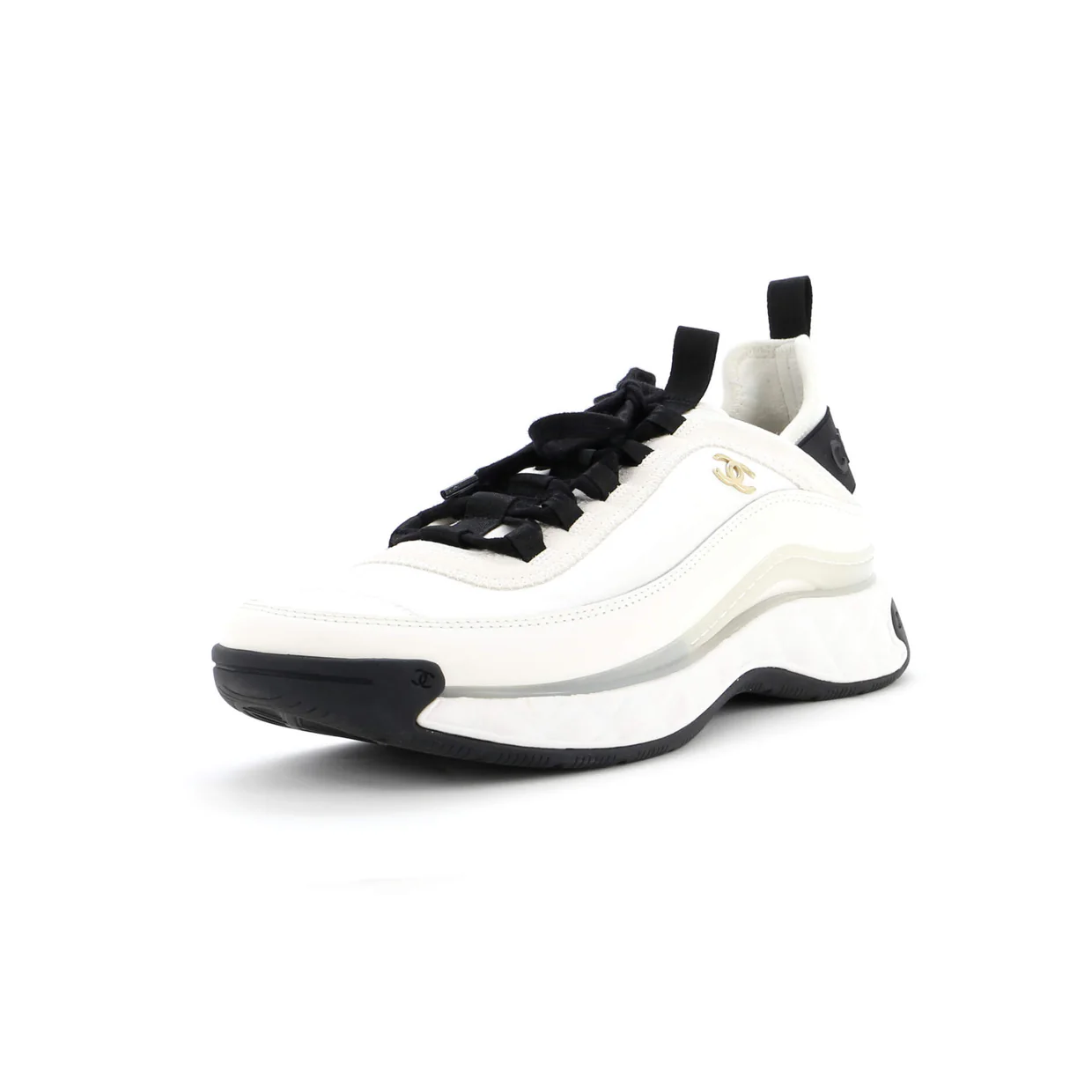 Men's CC Low-Top Sneakers Suede with Leather and Fabric - Deep Luxury