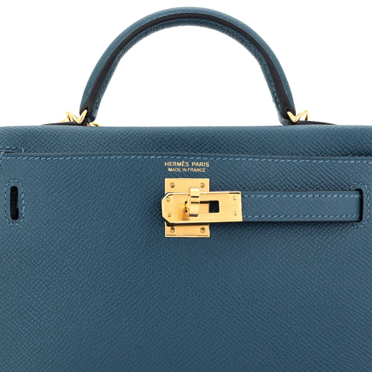Kelly Mini II Bag Deep Blue Epsom with Gold Hardware 20 - Deep Luxury