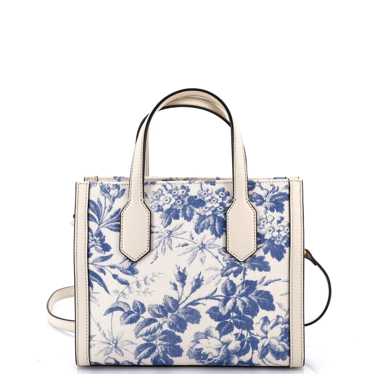 GG Ribbon Tote Printed Linen Small - Deep Luxury