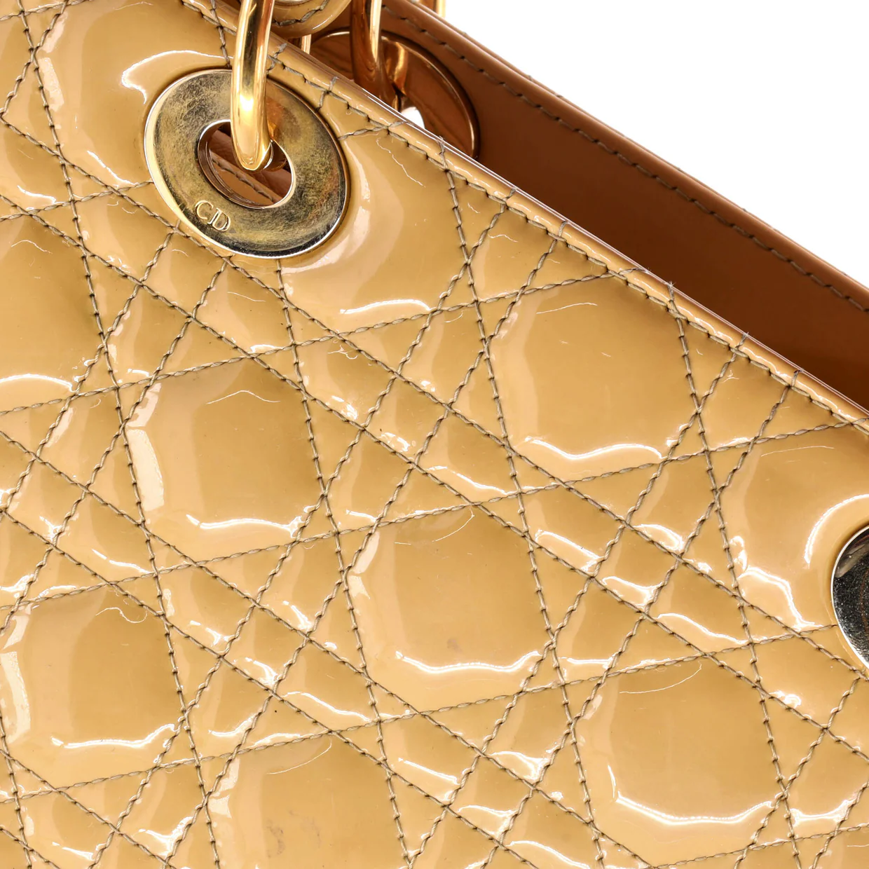 Lady Dior Bag Cannage Quilt Patent Medium - Deep Luxury